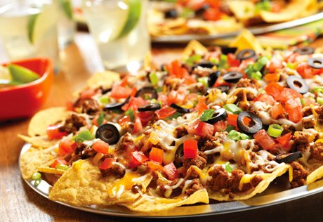 Loaded beef Nachos