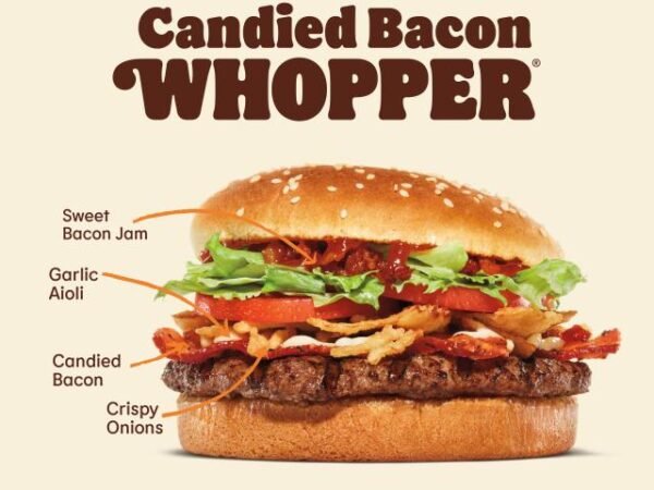 Burger King has launched new candid bacon whopper