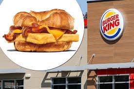 Burger king breakfast on National Croissant Day