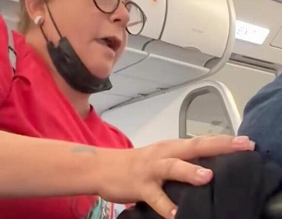 Frontier lines women charged for removing her pnts in plane