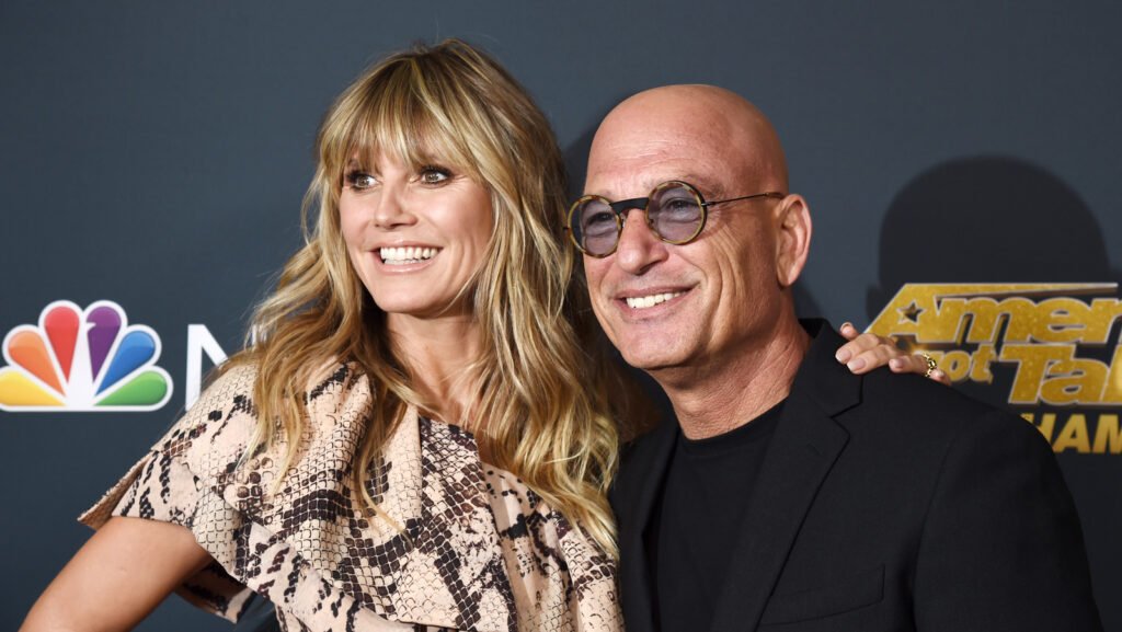 Heidi Clum with Fellow AGT judge Howie Mandel