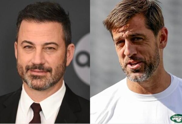 Kimmel and Aaron Rodgers