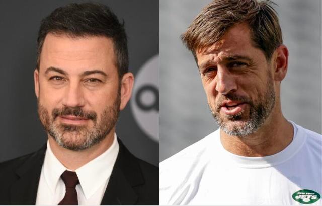 Kimmel and Aaron Rodgers