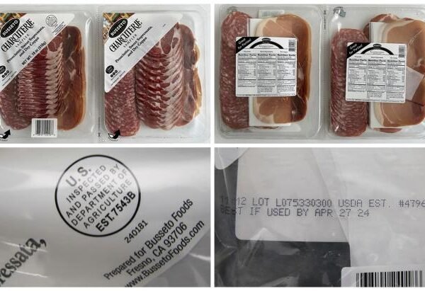 Recalled Charcuterie meat