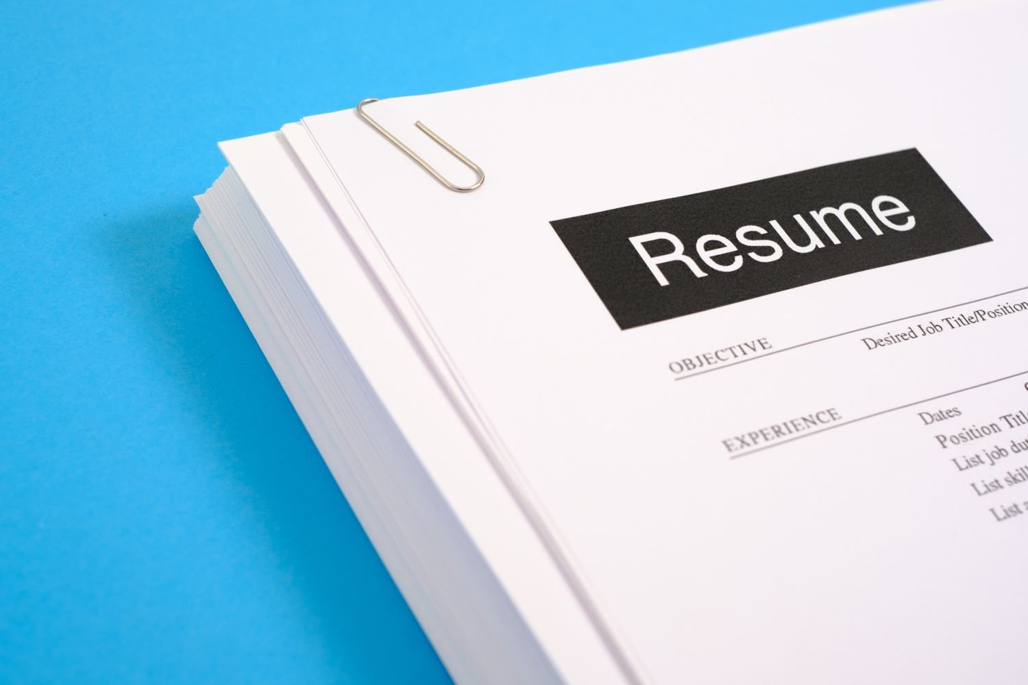 Resume building for attractive job packages