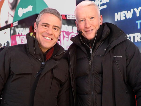 Anderson Cooper and Andy Cohen celebrate new year