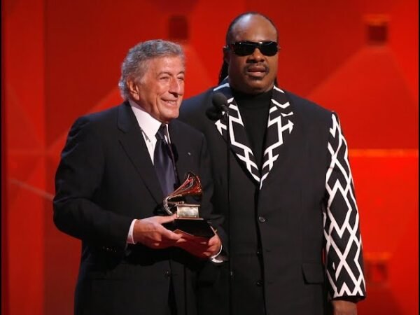 Tony Bennett and Stevie Wonder in Grammy awards 2024