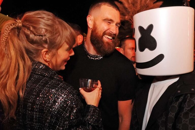 After Super Bowl victory, Travis Kelce and Taylor Swift share conversation