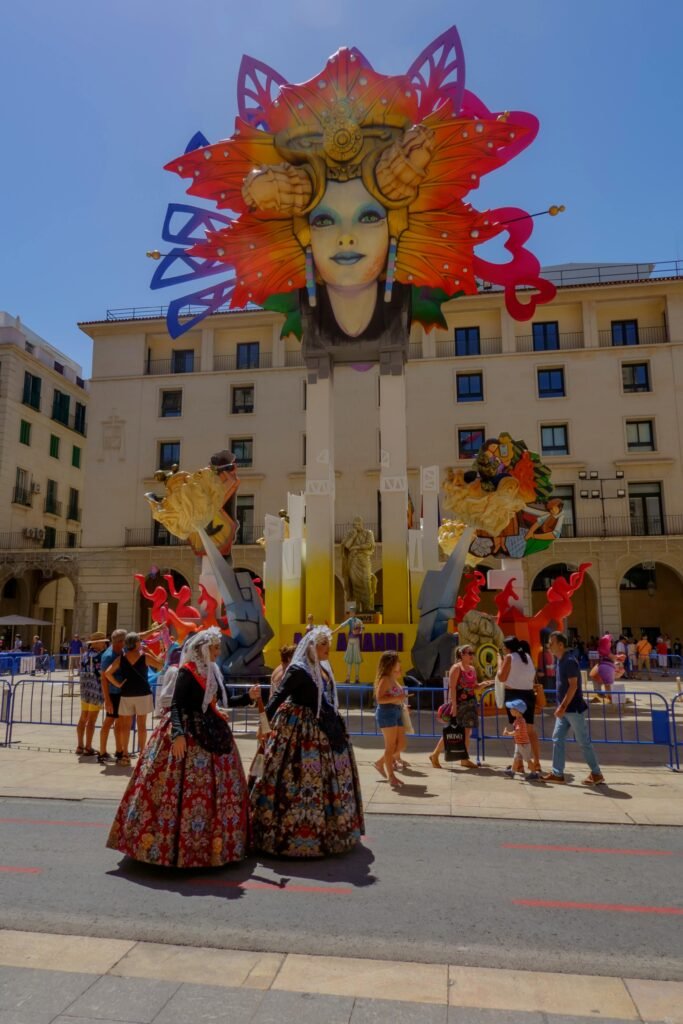 Bonfires of San Juan 2026 festival celebrations in Alicante, Spain
