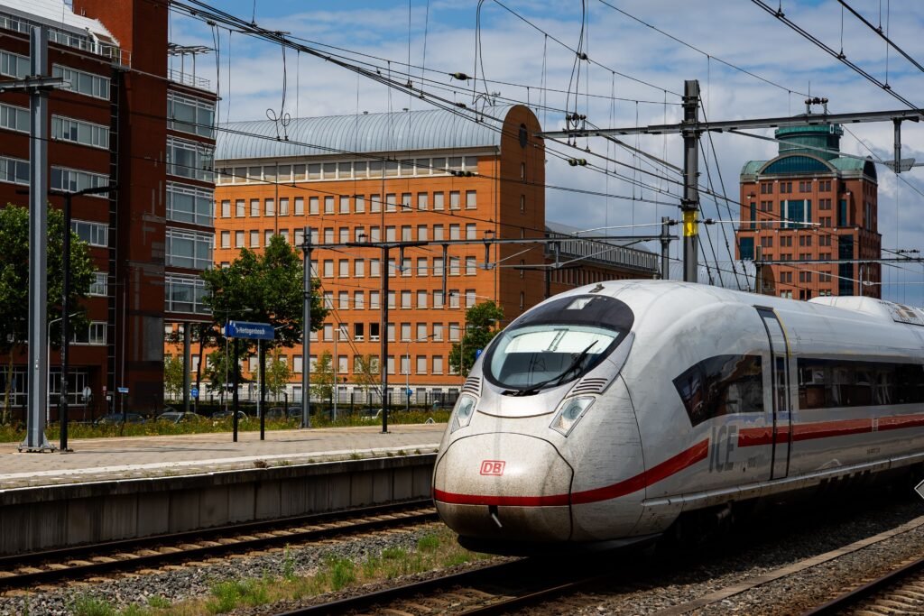 Europe Train Travel 2026 modern railway station