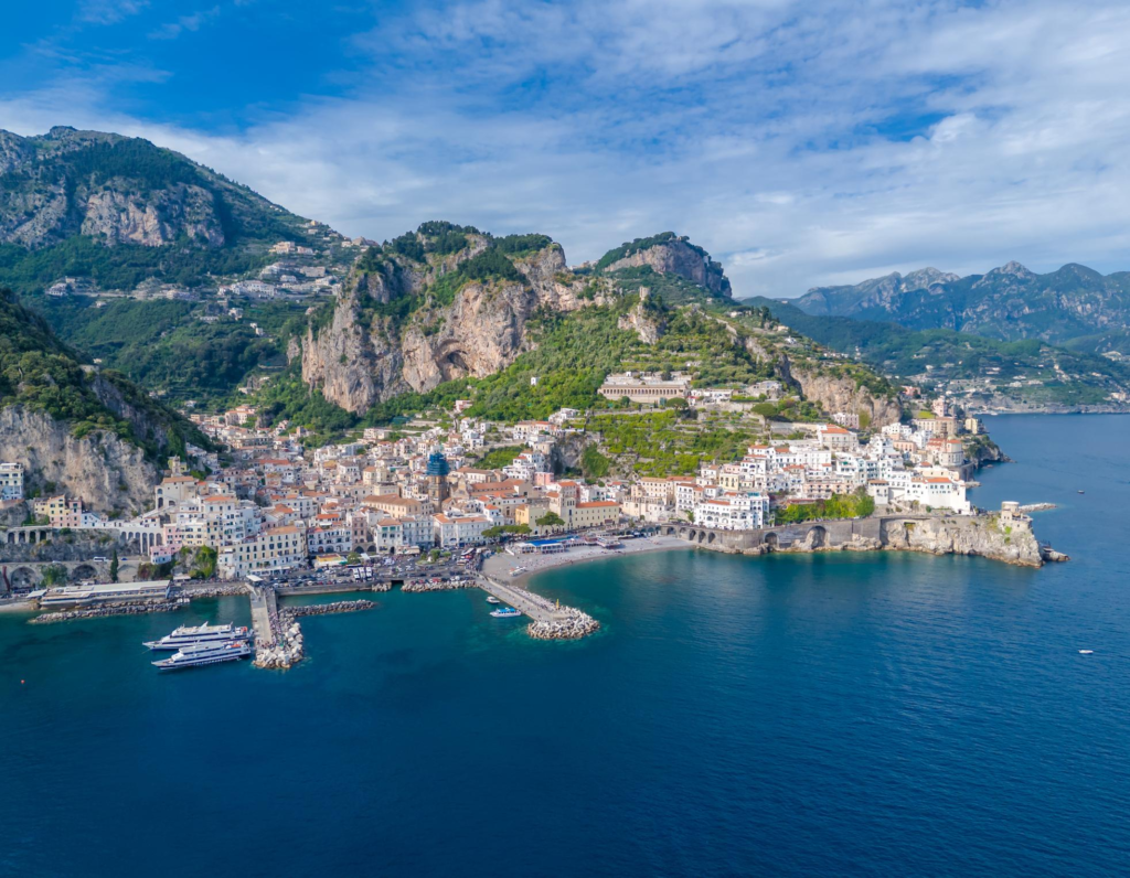 Scenic coastline of the Amalfi Coast