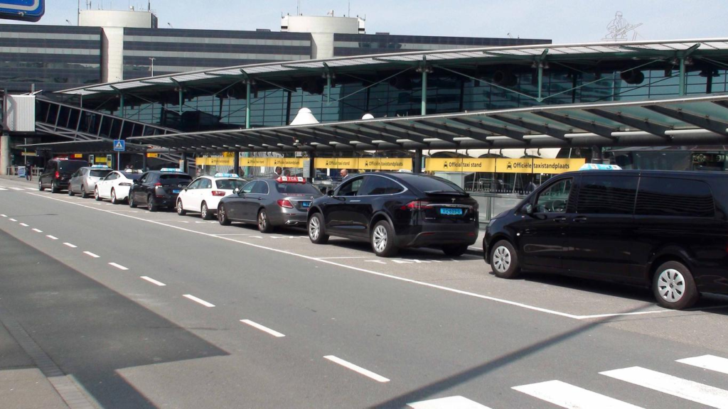 Official airport taxi stand