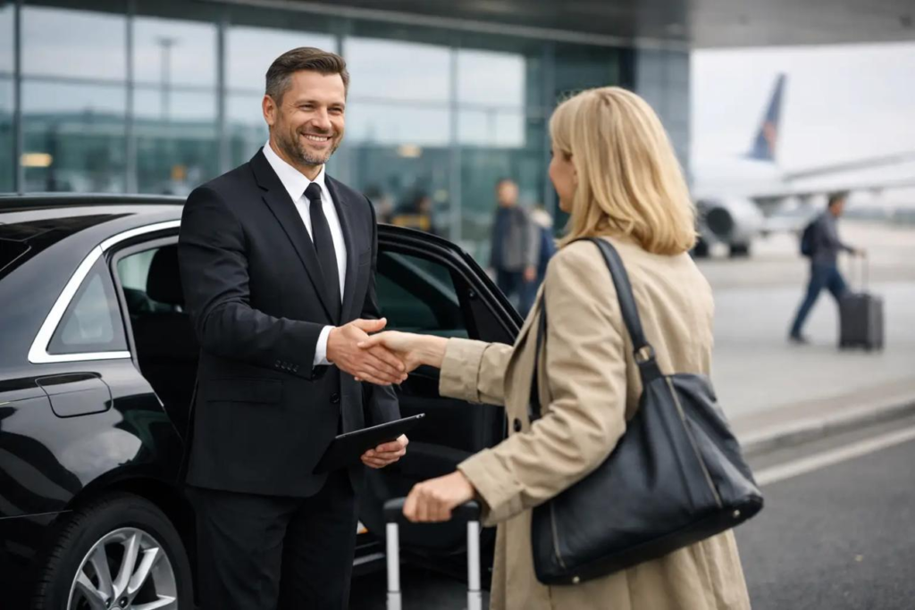 Airport chauffeur meet-and-greet service in Europe