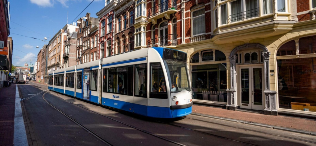 Amsterdam city tram