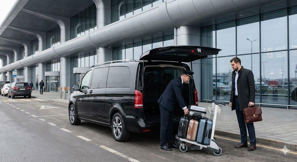 Airport transfer with luggage assistance