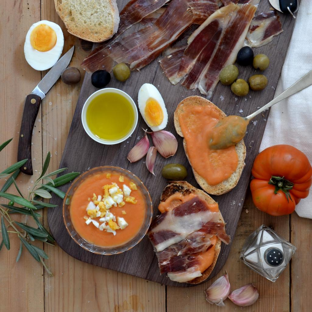 Traditional Andalusian cuisine and tapas