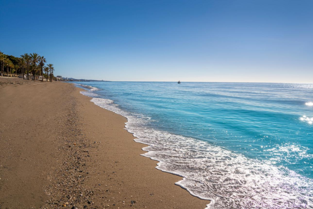 Costa del Sol beaches in southern Spain