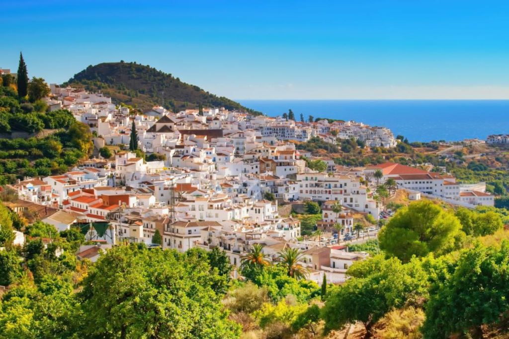 Traditional white village in Andalusia