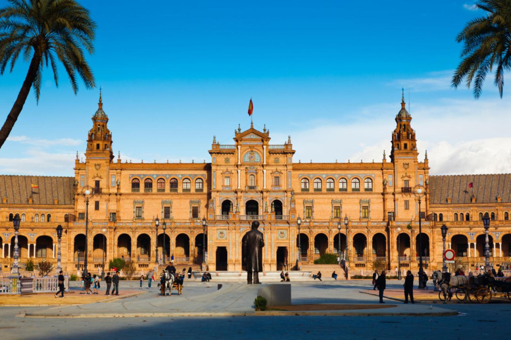 Plaza de España in Seville Andalusia