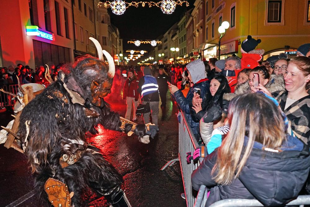 Visitors at Krampus Parade