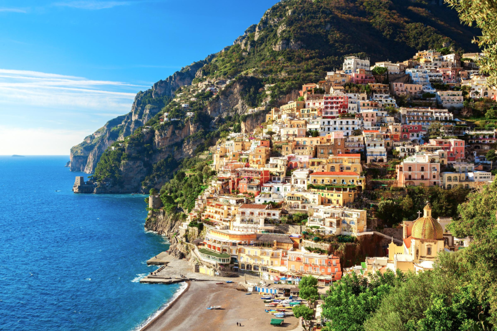 Amalfi Coast Positano colorful coastal village
