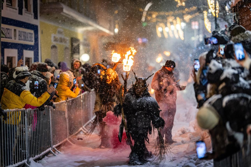 Krampus Parade night photography