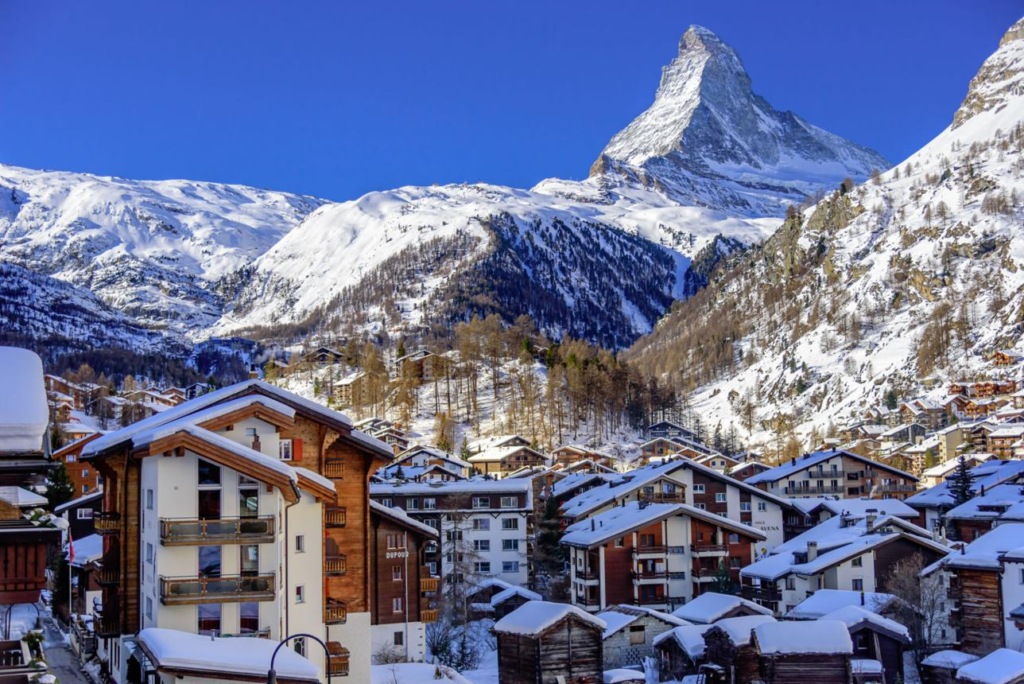 Zermatt Switzerland in winter