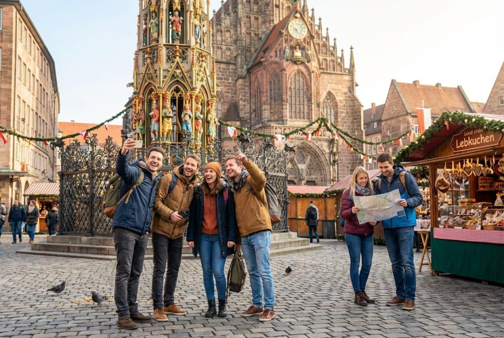 Travelers exploring Europe's biggest festivals