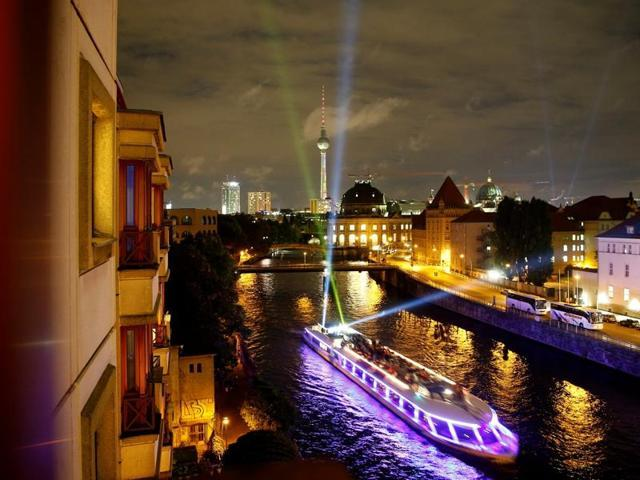Boat cruise during Berlin Festival of Lights