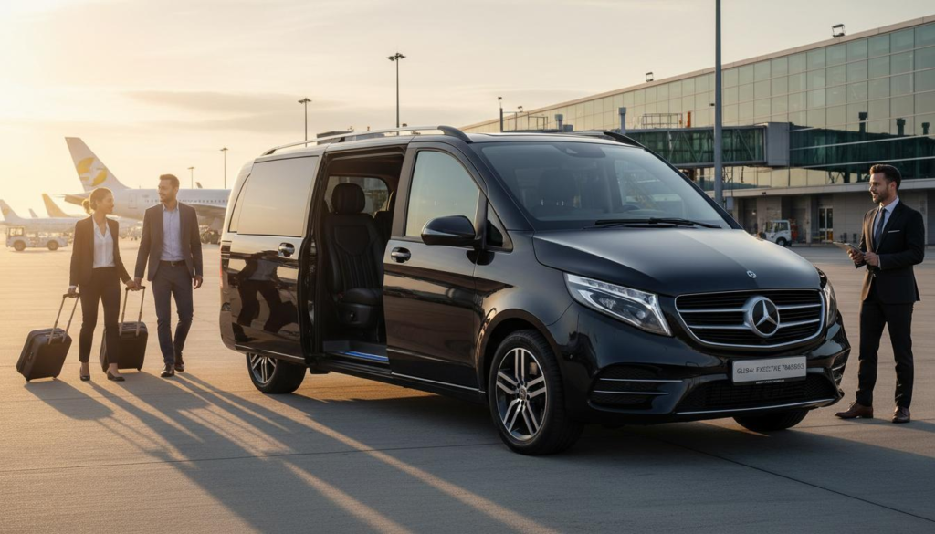 Minibus for group transportation in Europe