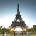 Eiffel Tower with Paris skyline